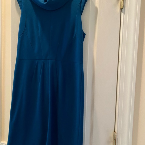 Peacock Blue Knit Dress - Picture 2 of 7